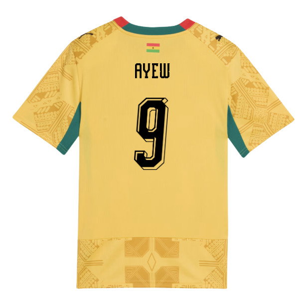 2026-2027 Ghana Away Shirt (Kids) (Ayew 9)-SoccerKits Hub | Buy Soccer Jerseys Online